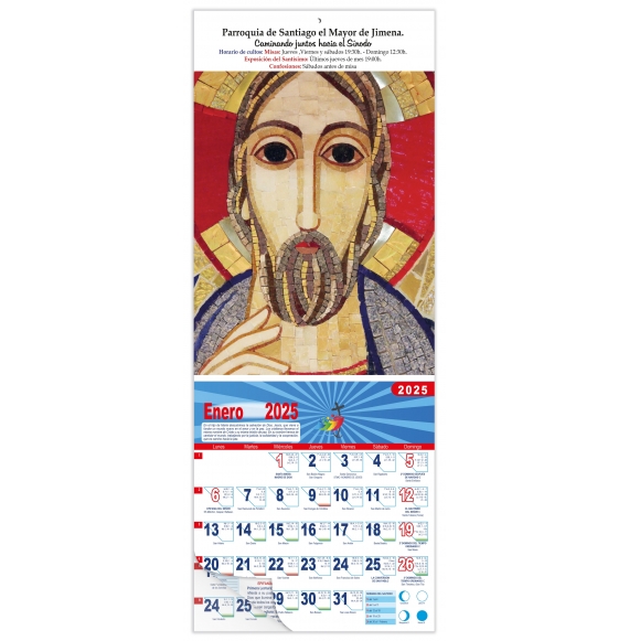 Calendario vertical de pared "Cristo" (Rupnik)