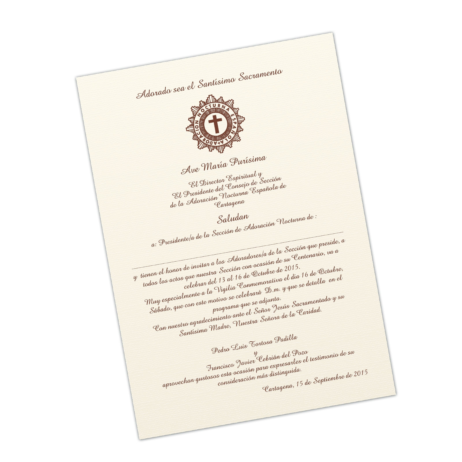 500 Saludas A5 Papel verjurado 1 tinta