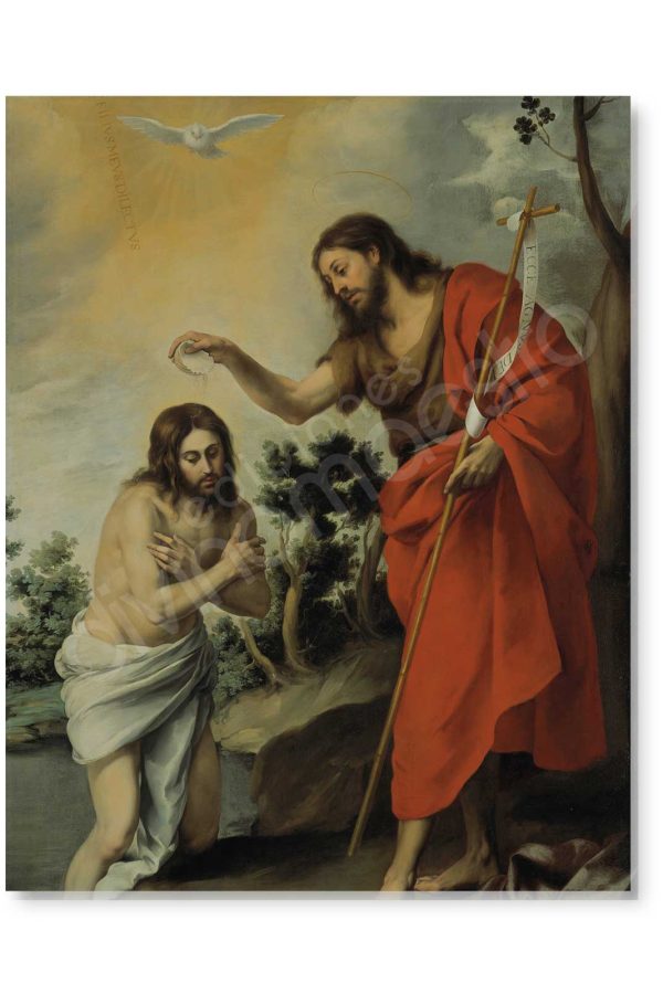 100 Postales - El Bautismo del Señor (Murillo)