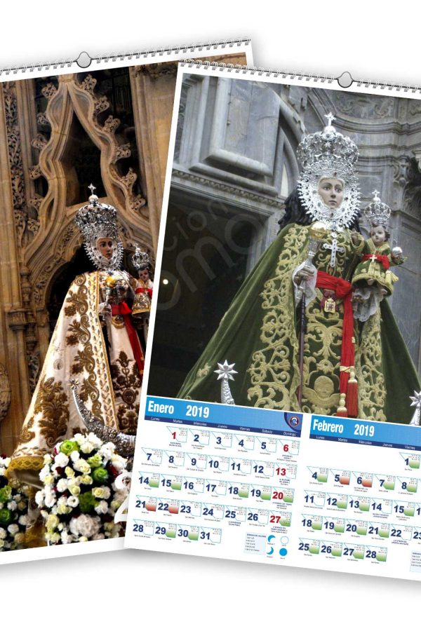 Calendario bimensual de pared 7 Hojas La Fuensanta