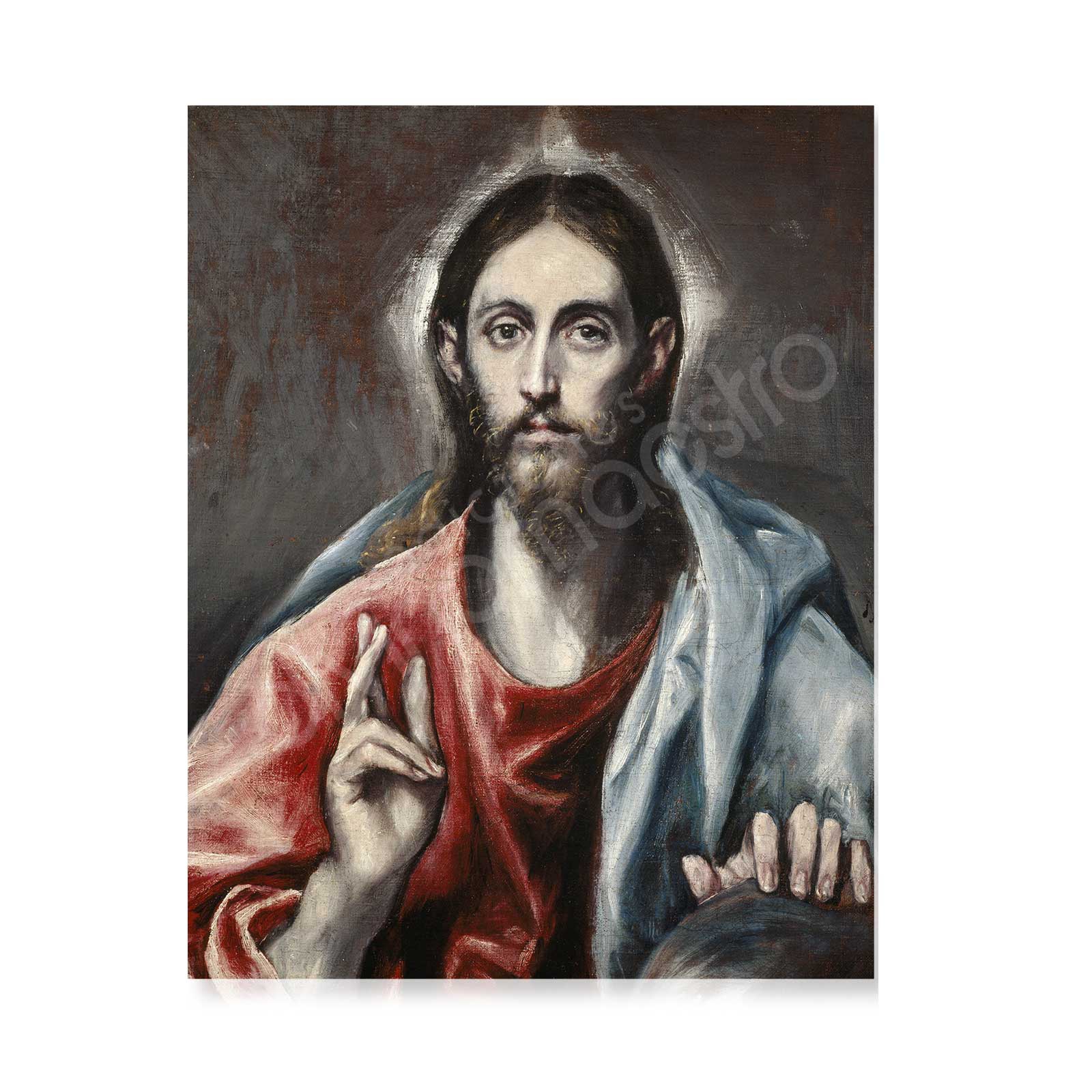 Postal- Cristo Bendiciendo (El Greco)
