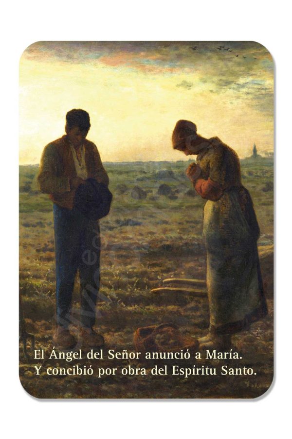 100 Calendarios de bolsillo - El Ángelus (Jean-François Millet)