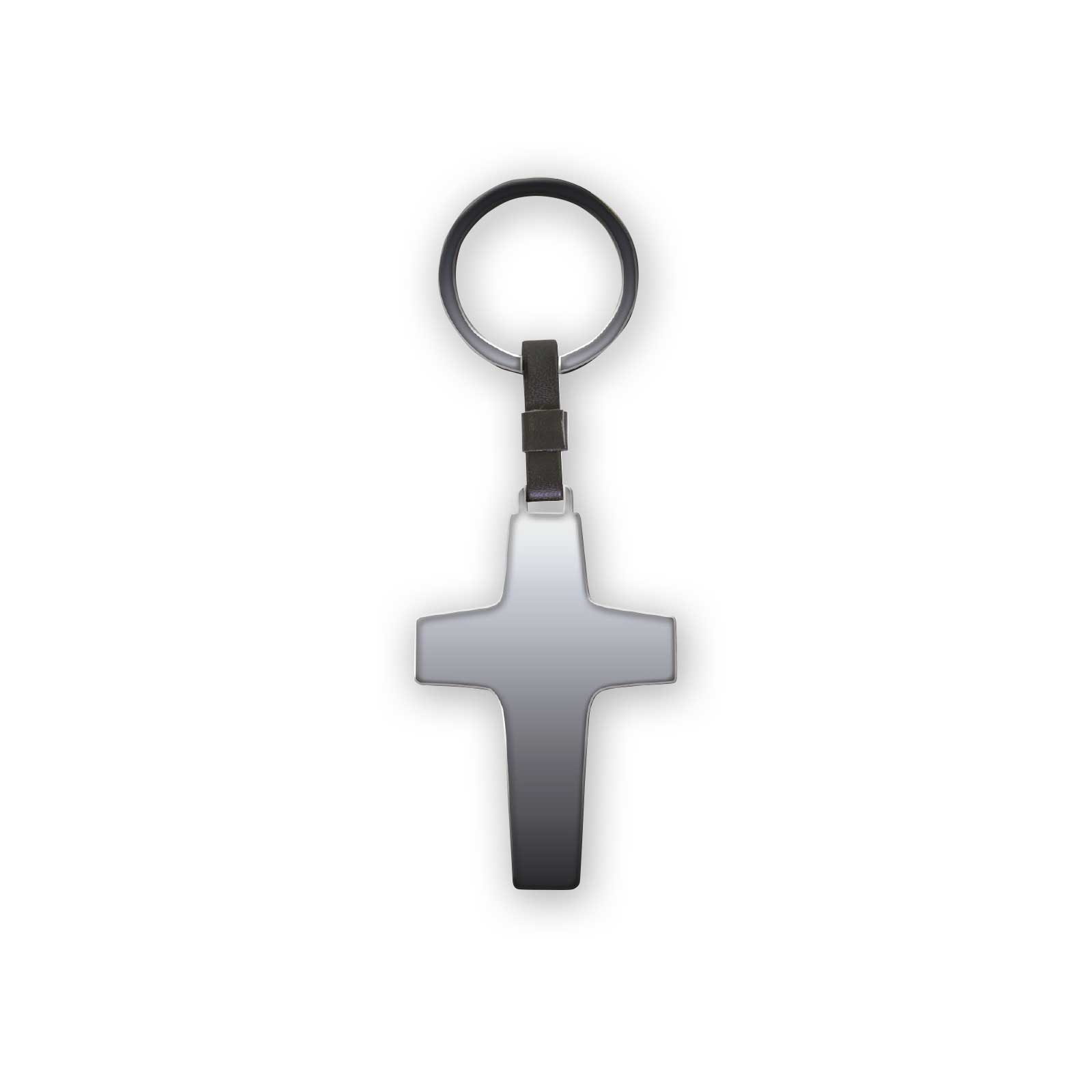 Llavero Acero Cruz Papa