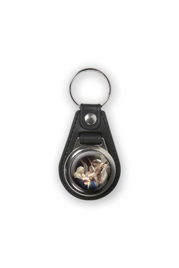 Llavero Cuero Ovalado Una Cara