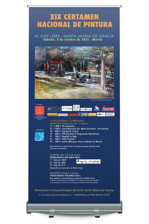 Display roll-up Enrollable 85x200 cm