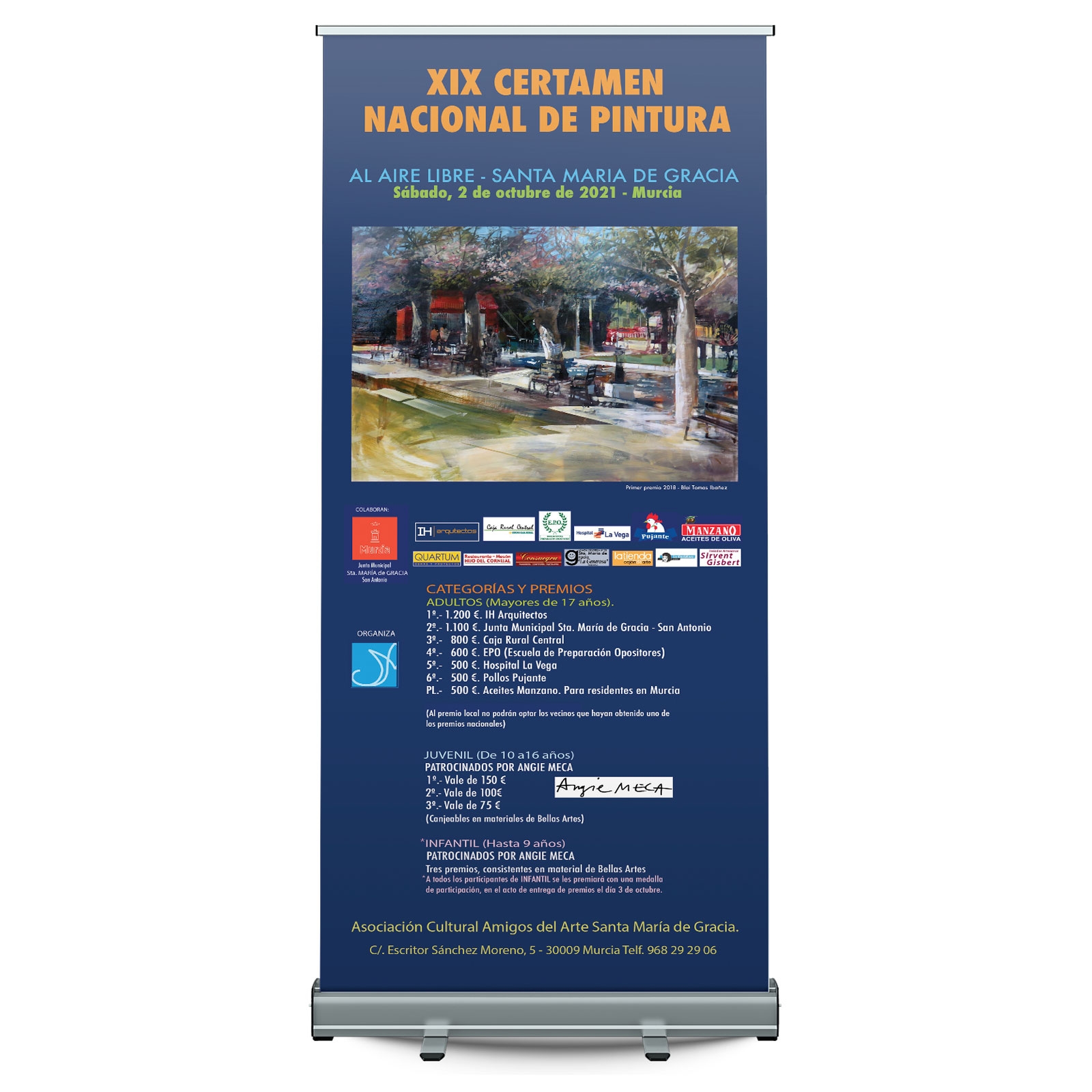 Display roll-up Enrollable 85x200 cm
