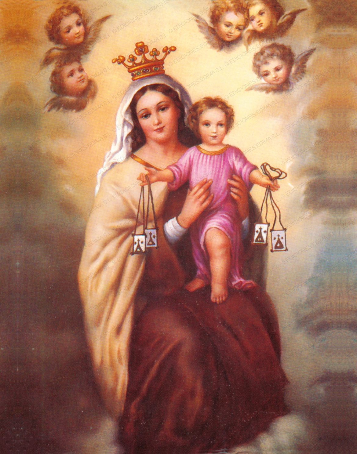 Calendario vertical de pared "Ntra. Sra. del Carmen"