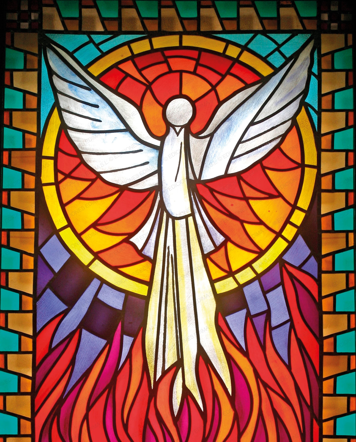 Calendario vertical de pared "Espíritu Santo"