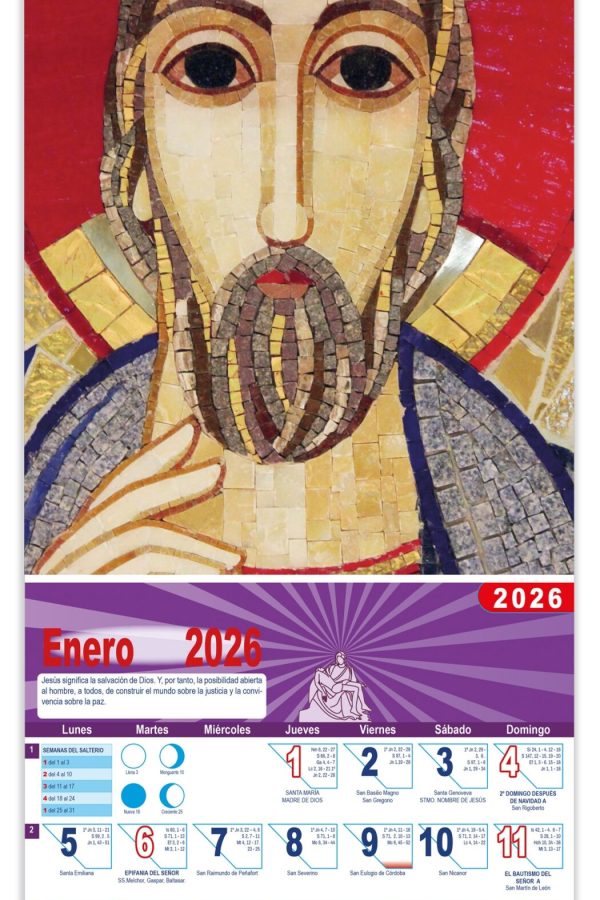 Calendario vertical de pared "Cristo" (Rupnik)
