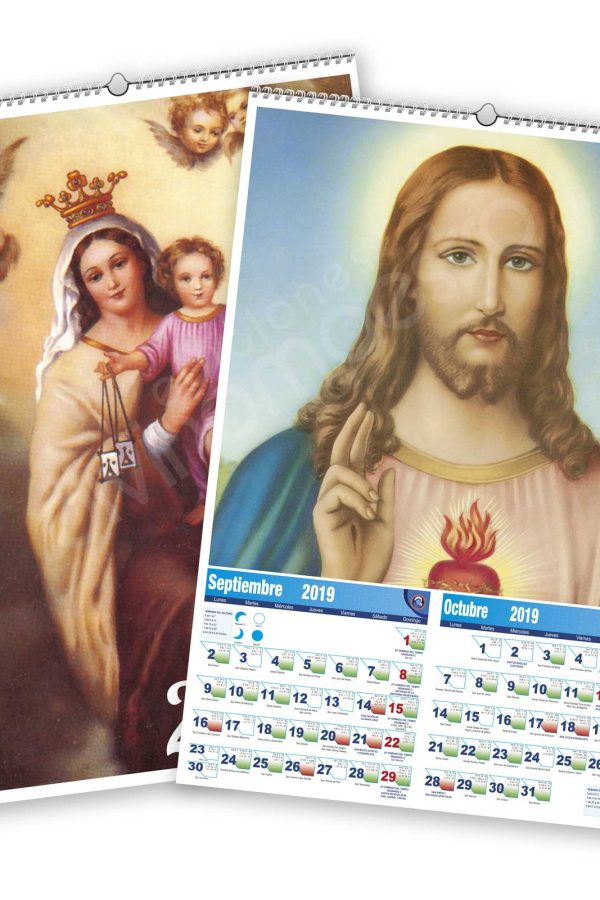 Calendario bimensual de pared 7 Hojas Devociones