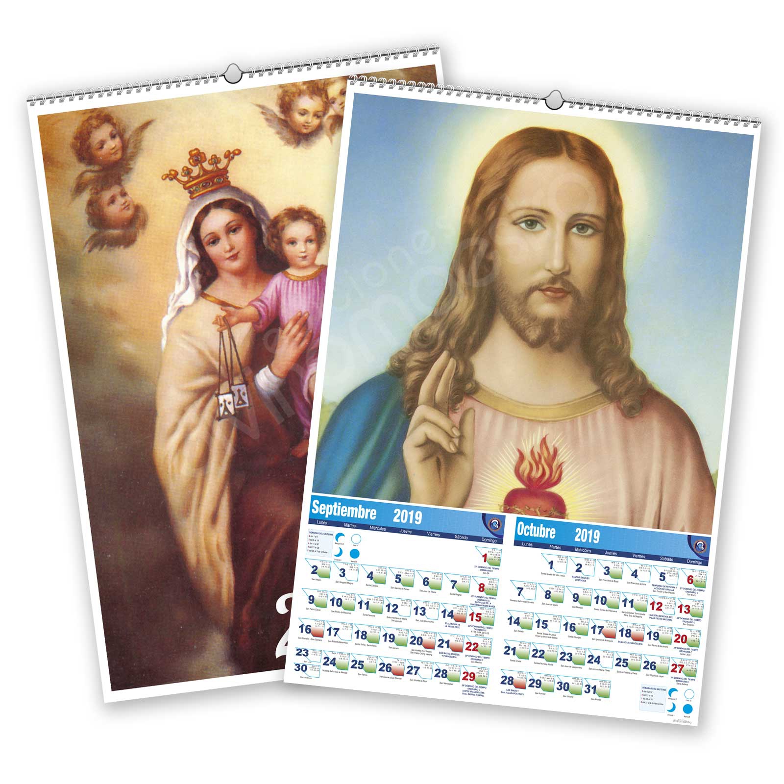 Calendario bimensual de pared 7 Hojas Devociones