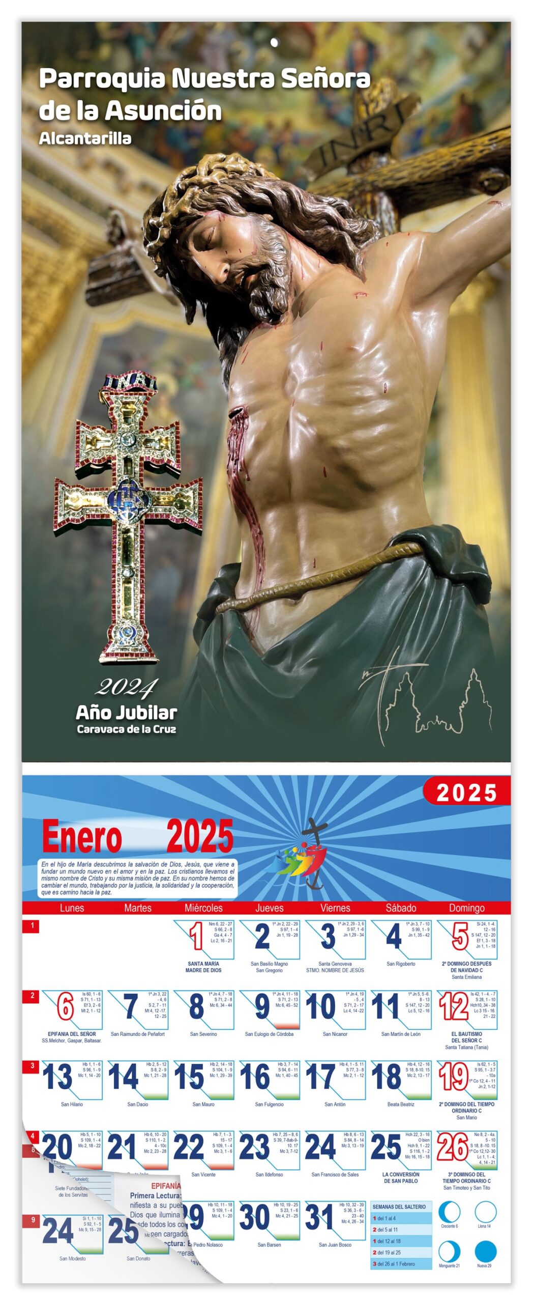 Calendario vertical de pared Especial