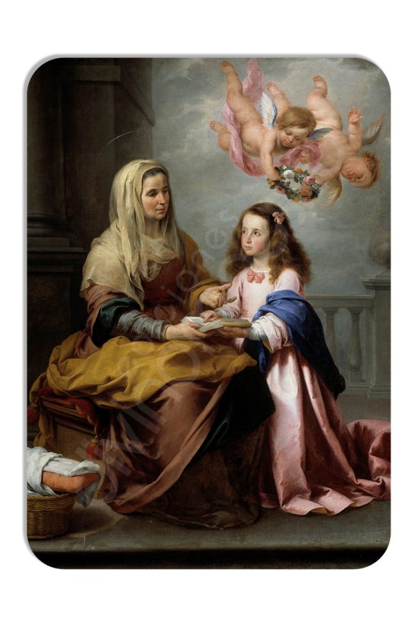 100 Calendarios de bolsillo - Santa Ana y la Virgen- Murillo