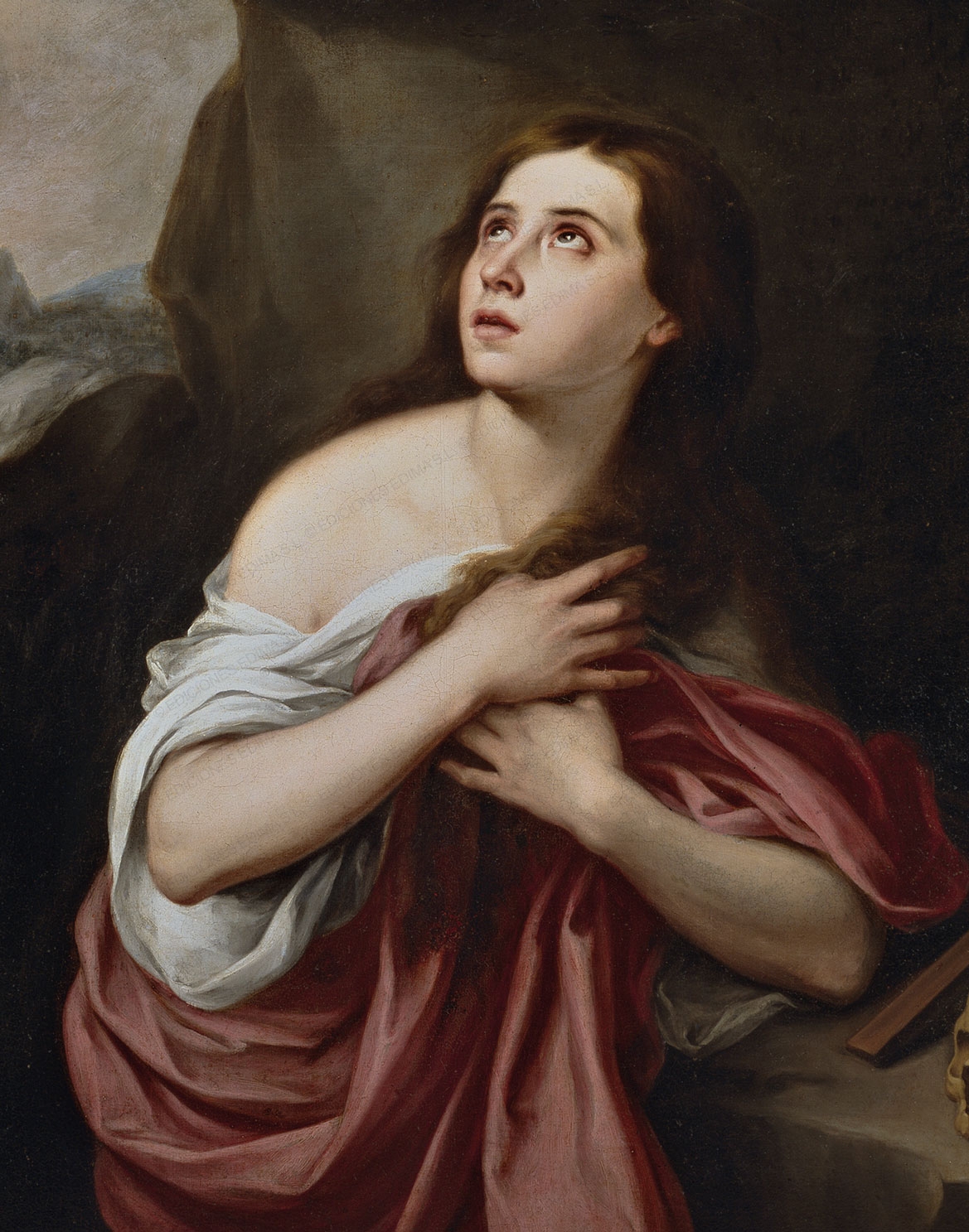 Calendario vertical de pared "Magdalena penitente" (Murillo)