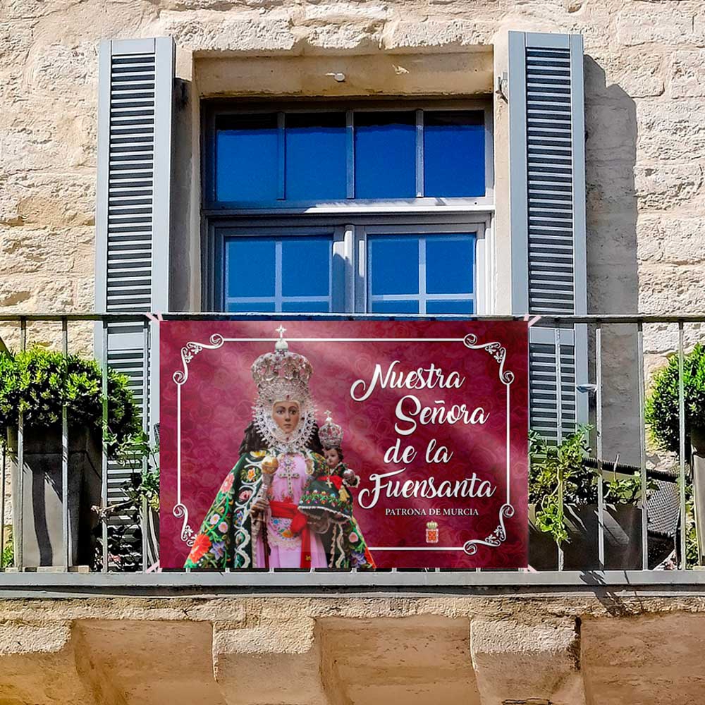 Colgadura Balconera Nuestra Señora de la Fuensanta horizontal