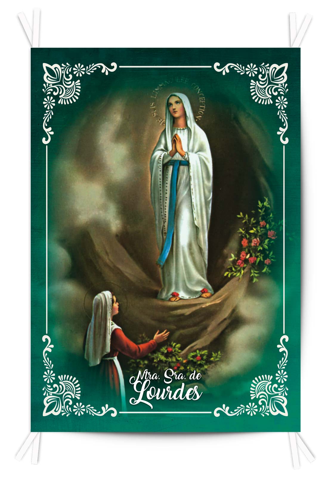 Balconera Tela Ntra. Sra. de Lourdes 70x100
