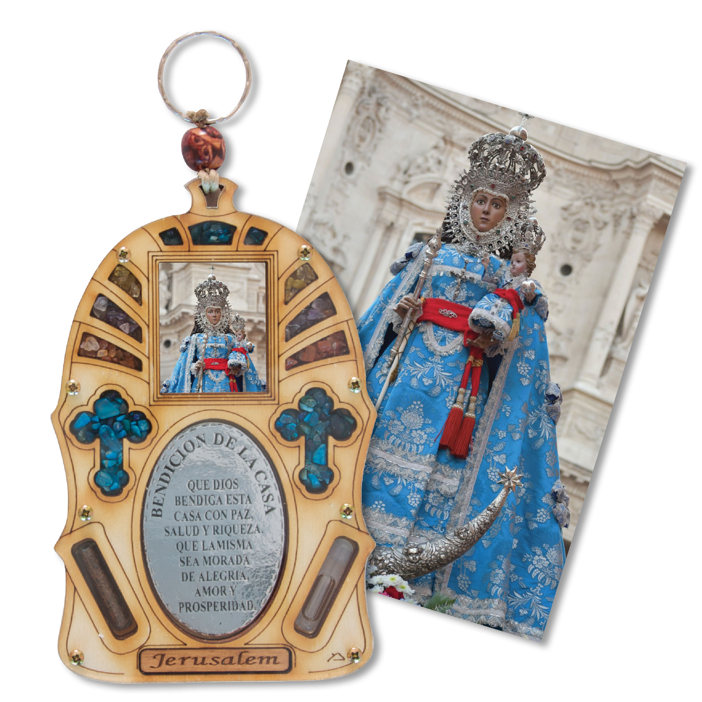 Bendición Tierra Santa Fuensanta DM90107 (9x13,5 cm)